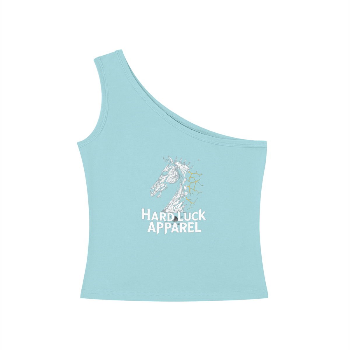 The Last Move One-Shoulder Crop Tank Top | Hard Luck Apparel