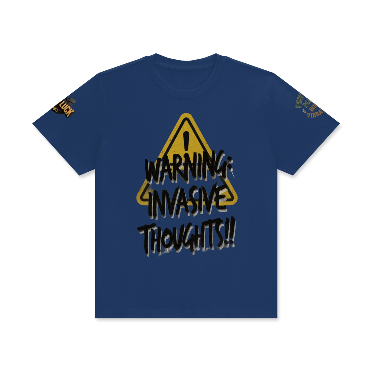 invasive  thoughts  Classic Crew Neck Cotton T-Shirt