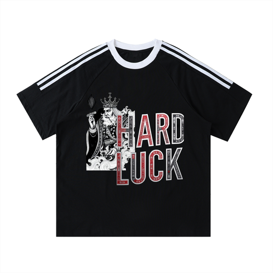 Smoked kings Contrast Tape Crewneck Cotton T-Shirt