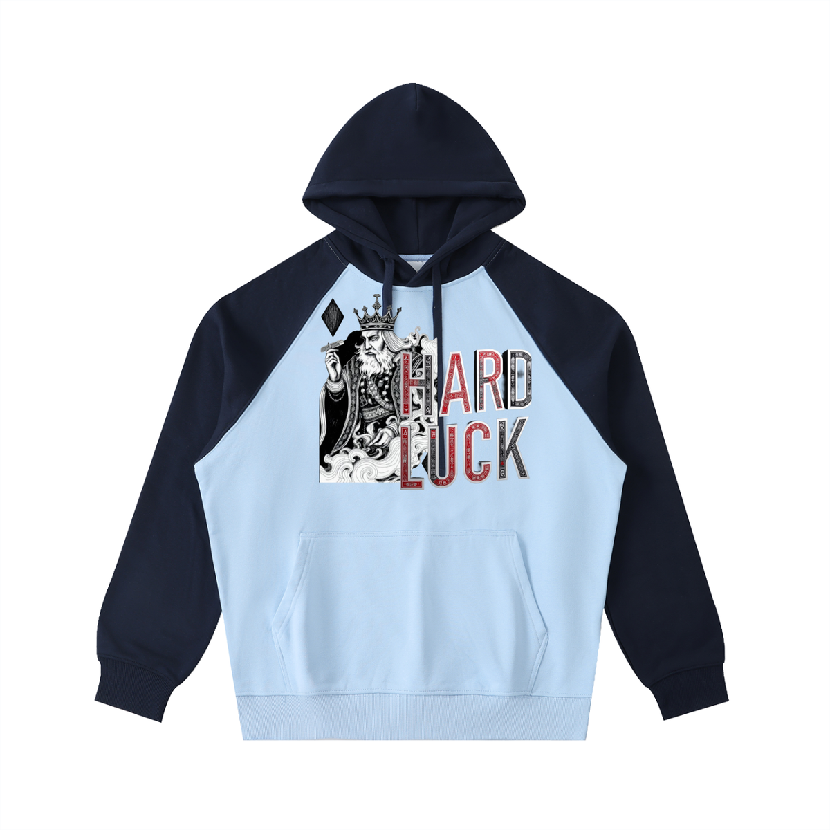 Smoked Kings  Raglan Sleeve Hoodie