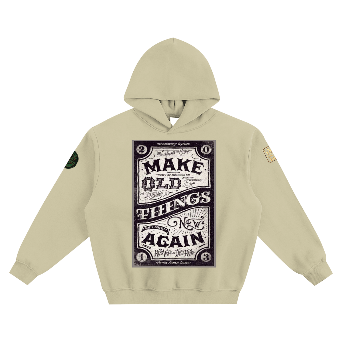 Renovation premium Fleeced Boxy Hoodie