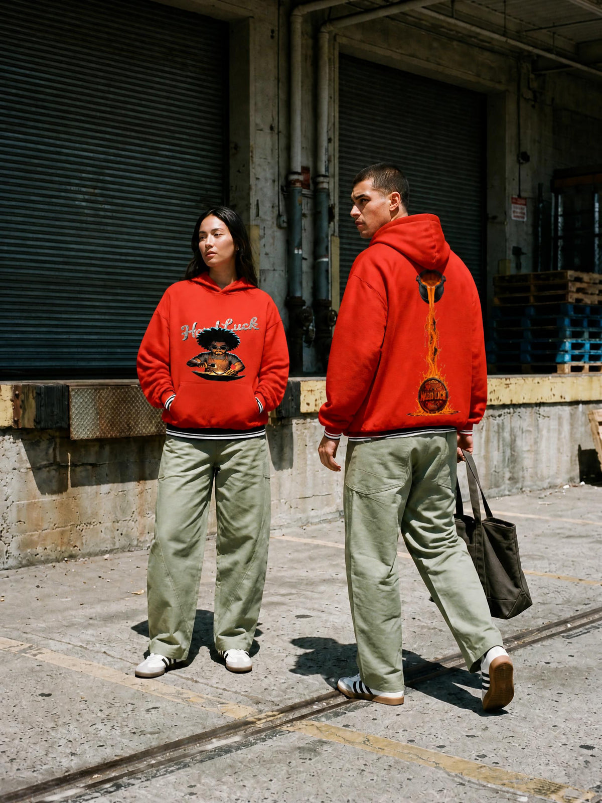 Black Smith forged Oversized Color Block Fleece Hoodie