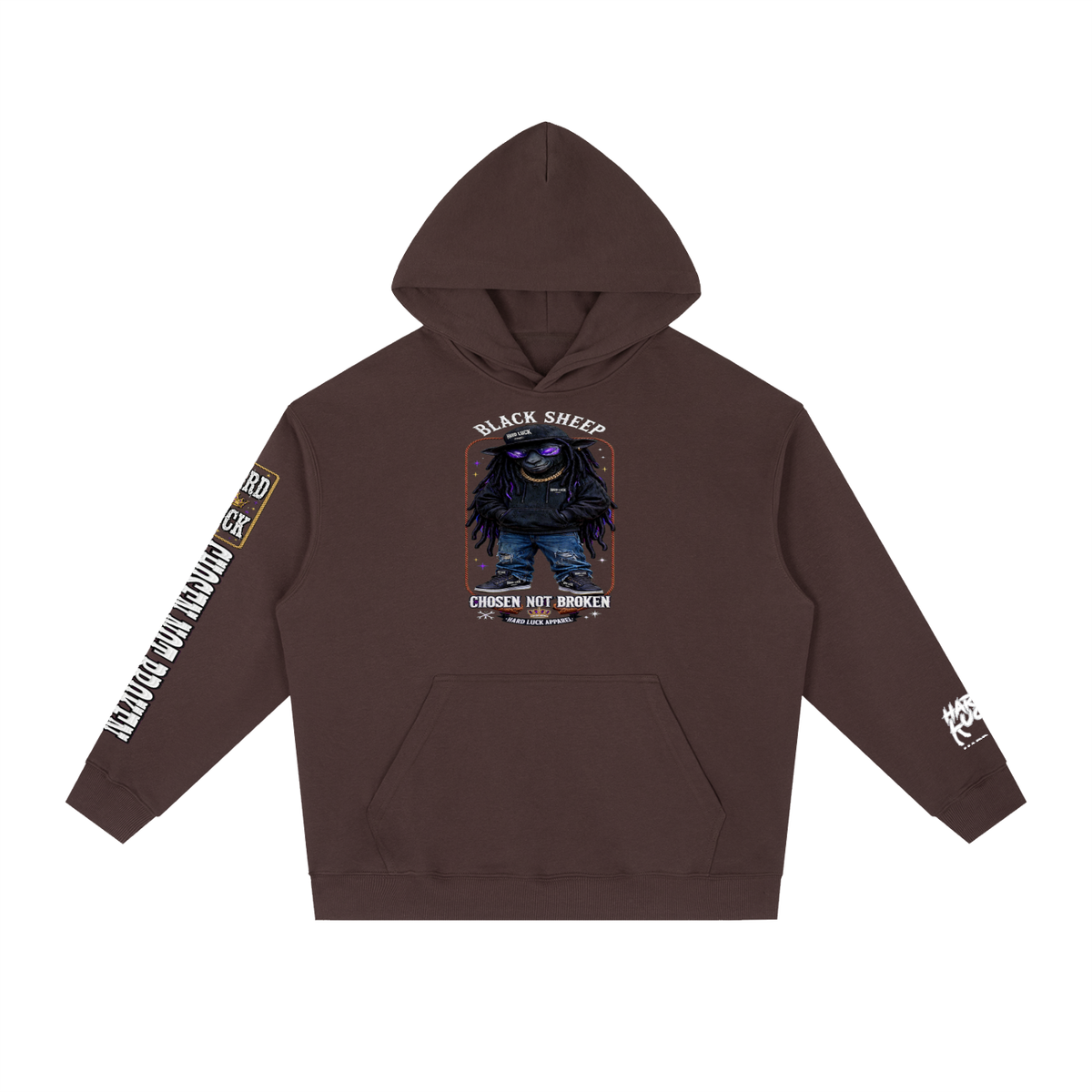 HARD LUCK - Black Sheep "CHOSEN NOT BROKEN" Heavyweight Hoodie