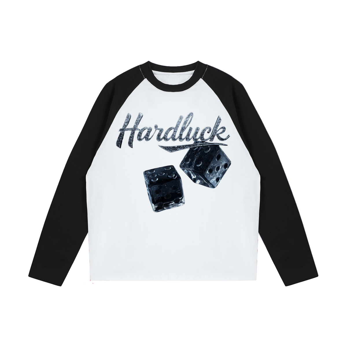 Black Ice Roll the D-Ice Color Blocked Raglan Long Sleeve T-Shirt
