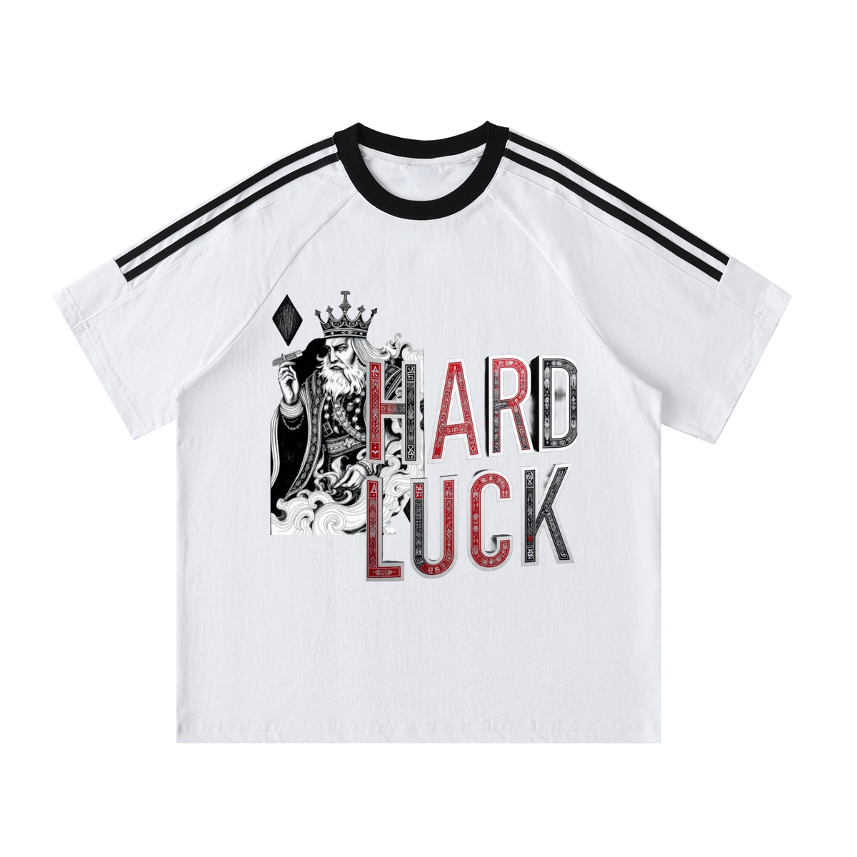 Smoked kings Contrast Tape Crewneck Cotton T-Shirt