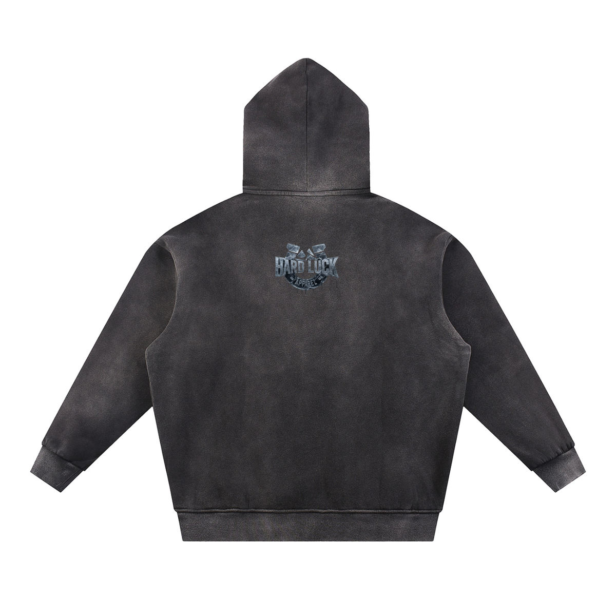 Black Ice  Roll The D- ice. Sun Fade Contrast Tape Fleece Hoodie