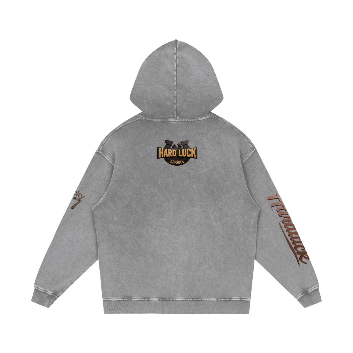 Snow Washed Loose Cotton Hoodie