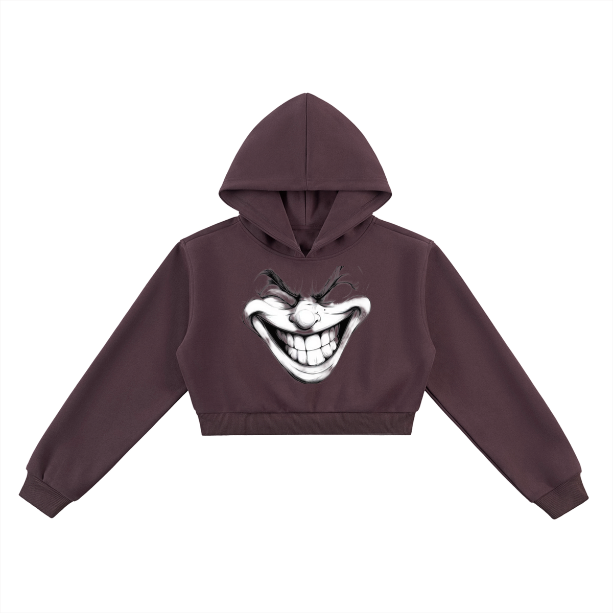 No Laughing Matter Essential Cropped Hoodie | Dark Humor Streetwear | Hard Luck Apparel