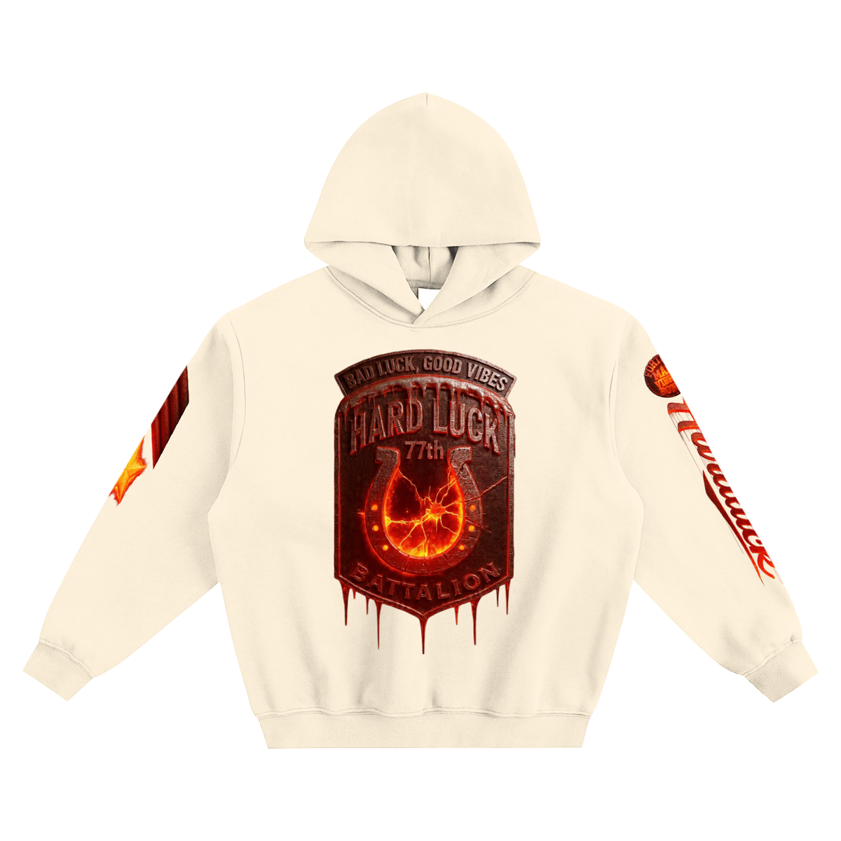 Fire Forged Iron Omen Fleeced Boxy Hoodie