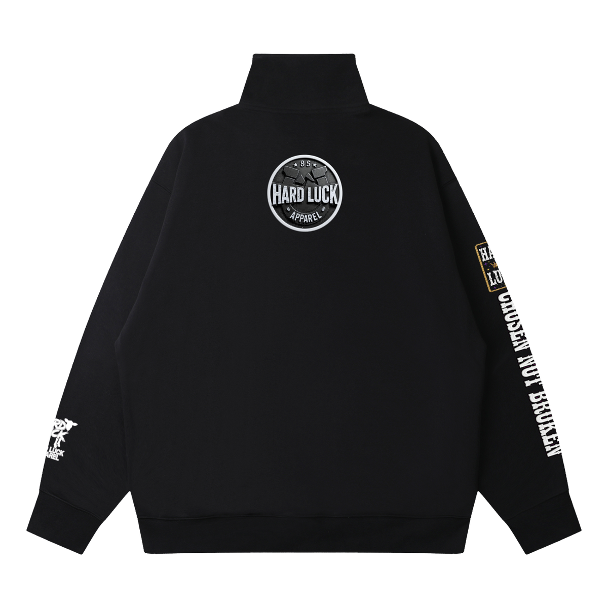 Hard Luck Apparel - Black Sheep Quarter Zip Sweatshirt | Chosen Not Broken Drop Shoulder Pullover