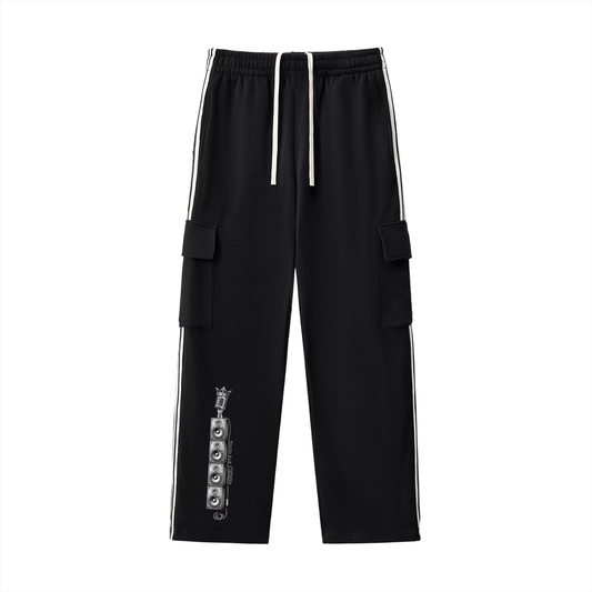 Solid Wall of Sound Side Stripe Straight Leg Pants | Hard Luck Apparel Streetwear