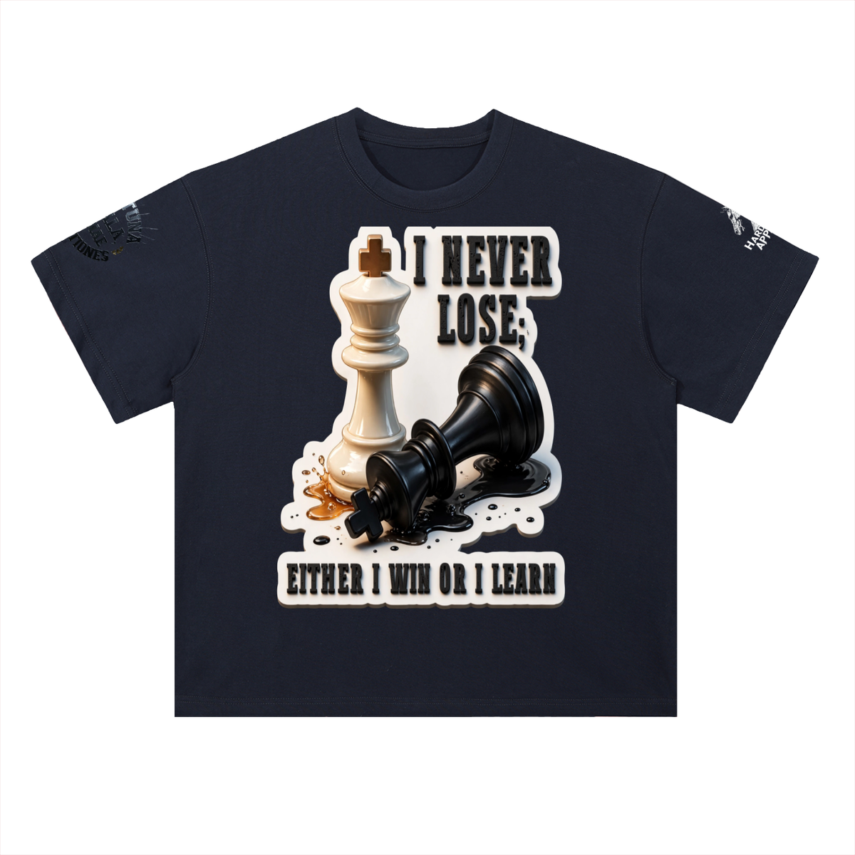 The last Move  Drop Shoulder Cotton T-Shirt