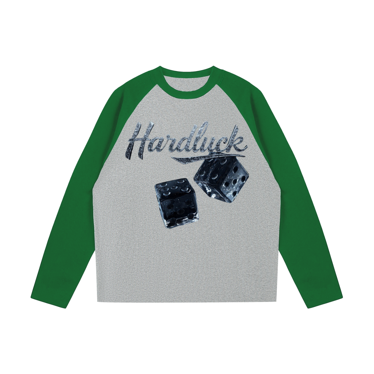Black Ice Roll the D-Ice Color Blocked Raglan Long Sleeve T-Shirt