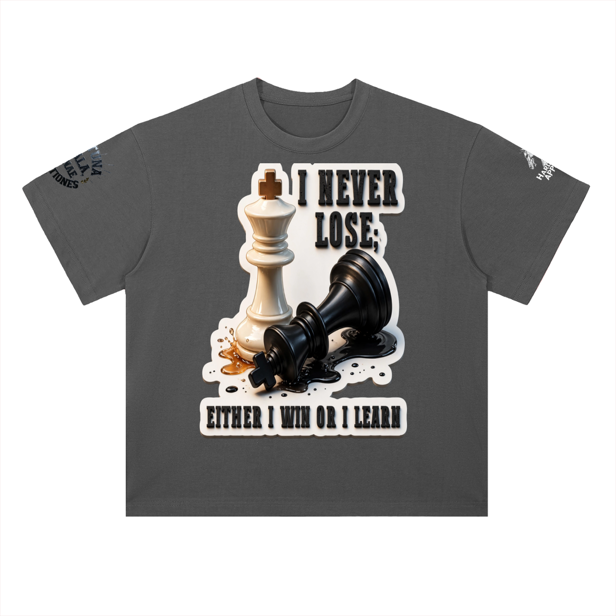 The last Move  Drop Shoulder Cotton T-Shirt