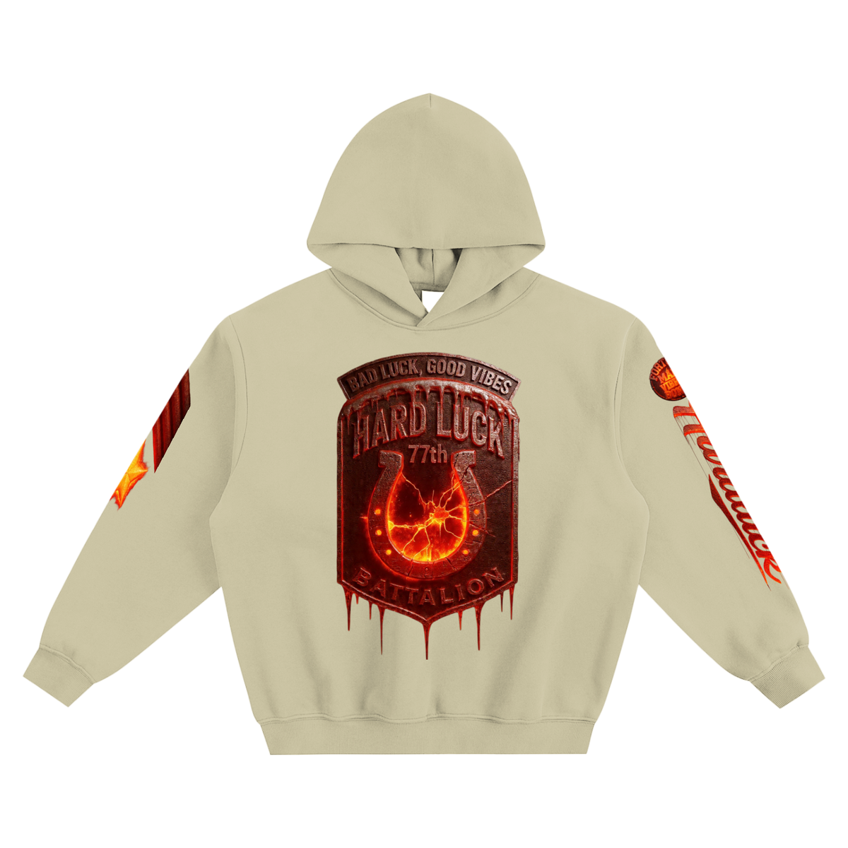 Fire Forged Iron Omen Fleeced Boxy Hoodie