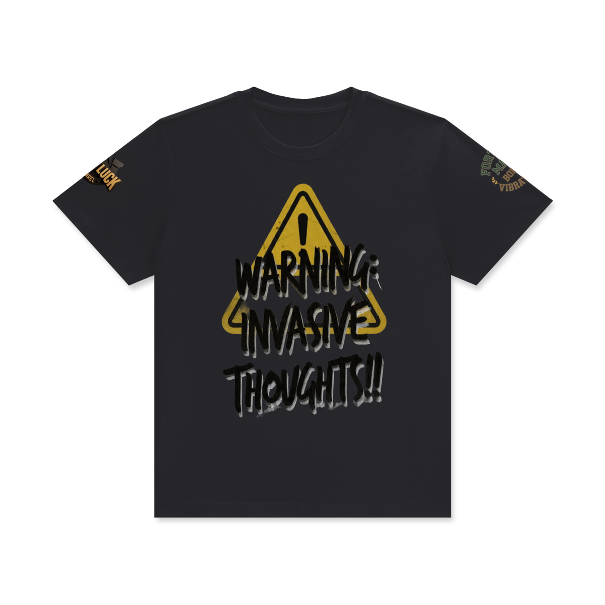 invasive  thoughts  Classic Crew Neck Cotton T-Shirt