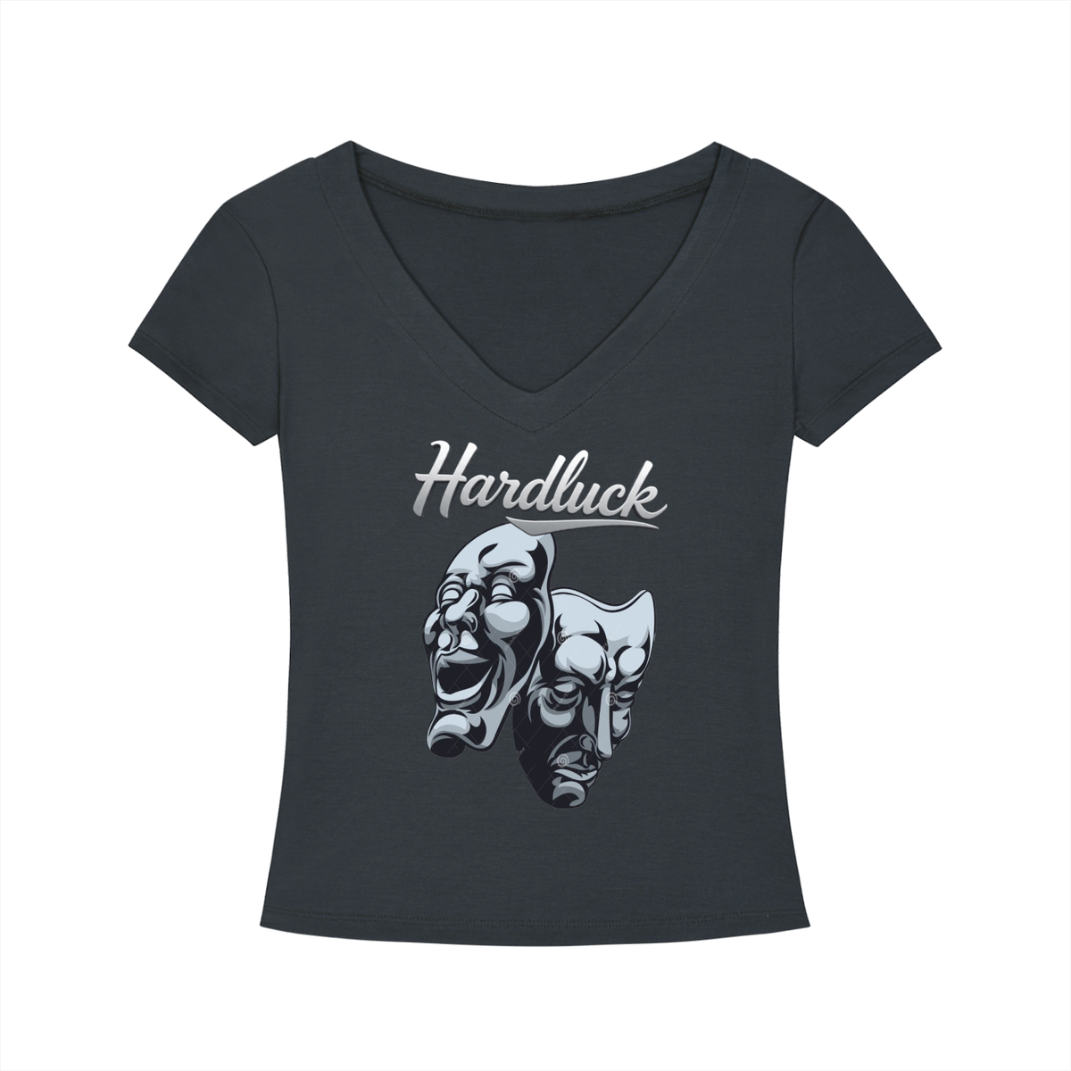 Comedy & Tragedy Tencel Slim Fit V-Neck T-Shirt