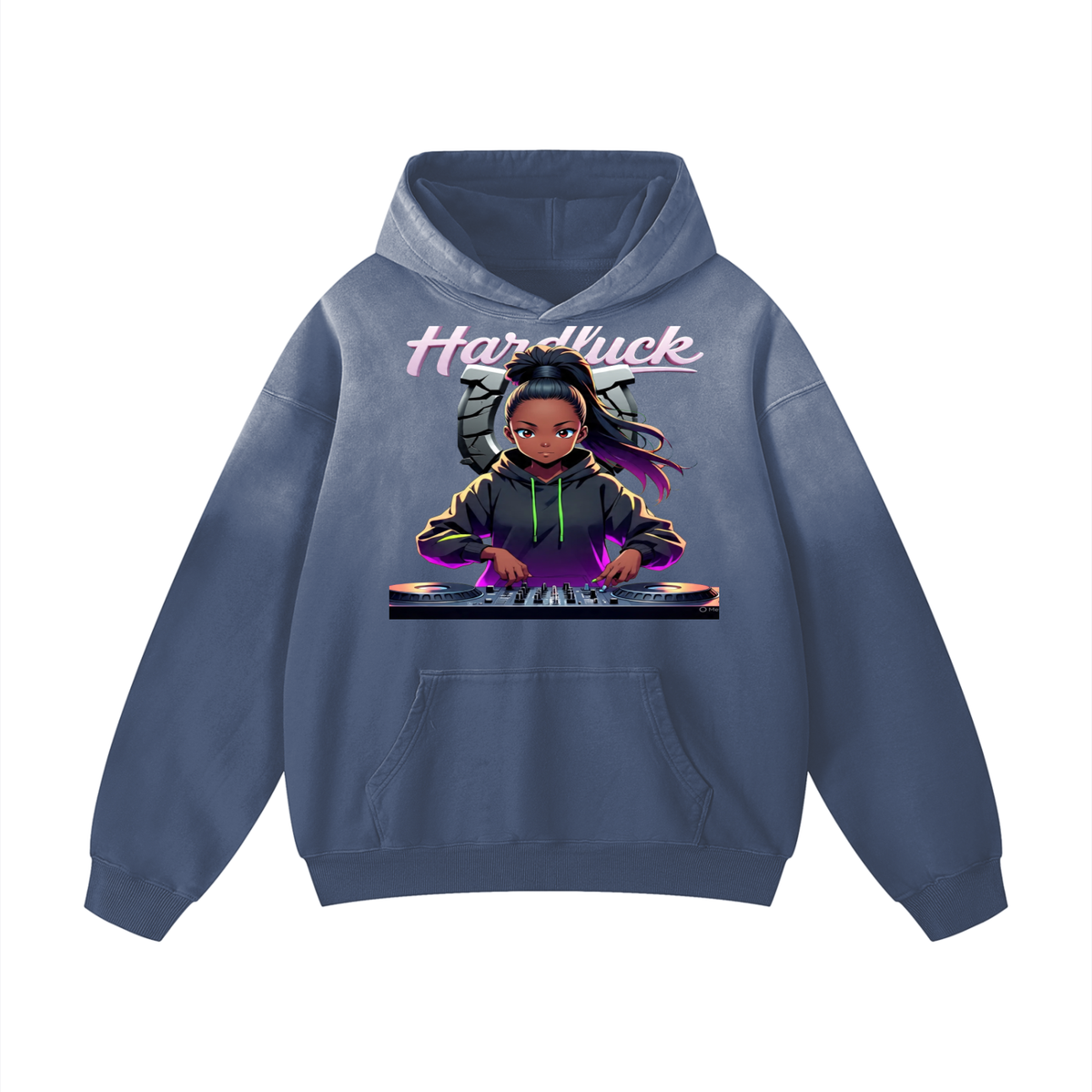 Lavender Virgo Heavyweight Sunfade Oversized Hoodie