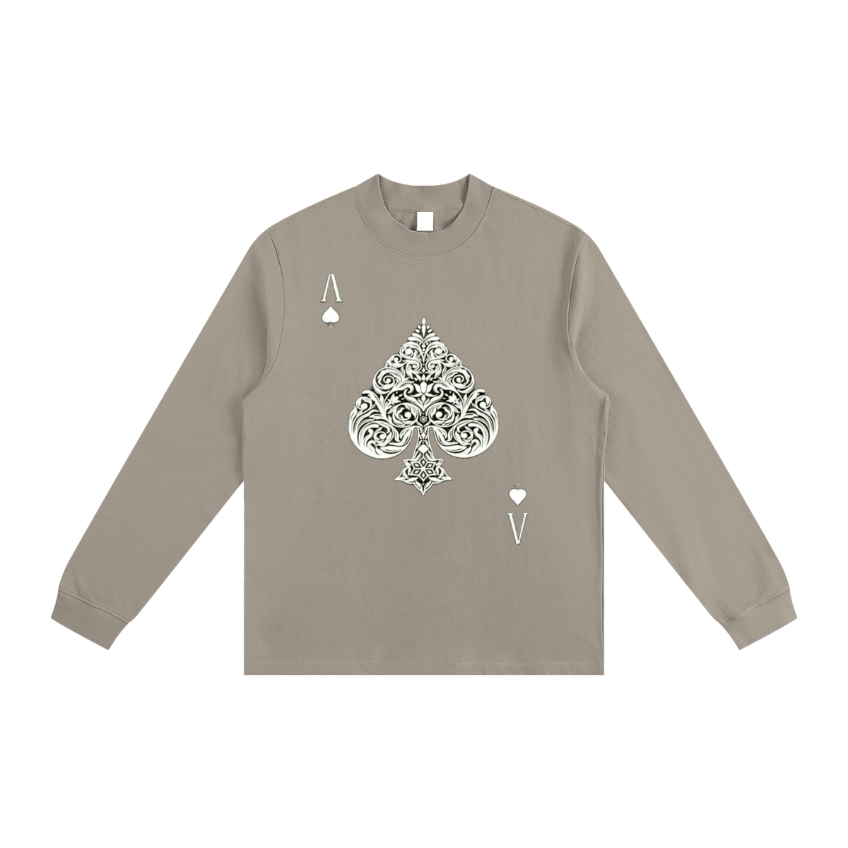Aces  Non-Shrink Mock Neck Sweatshirt