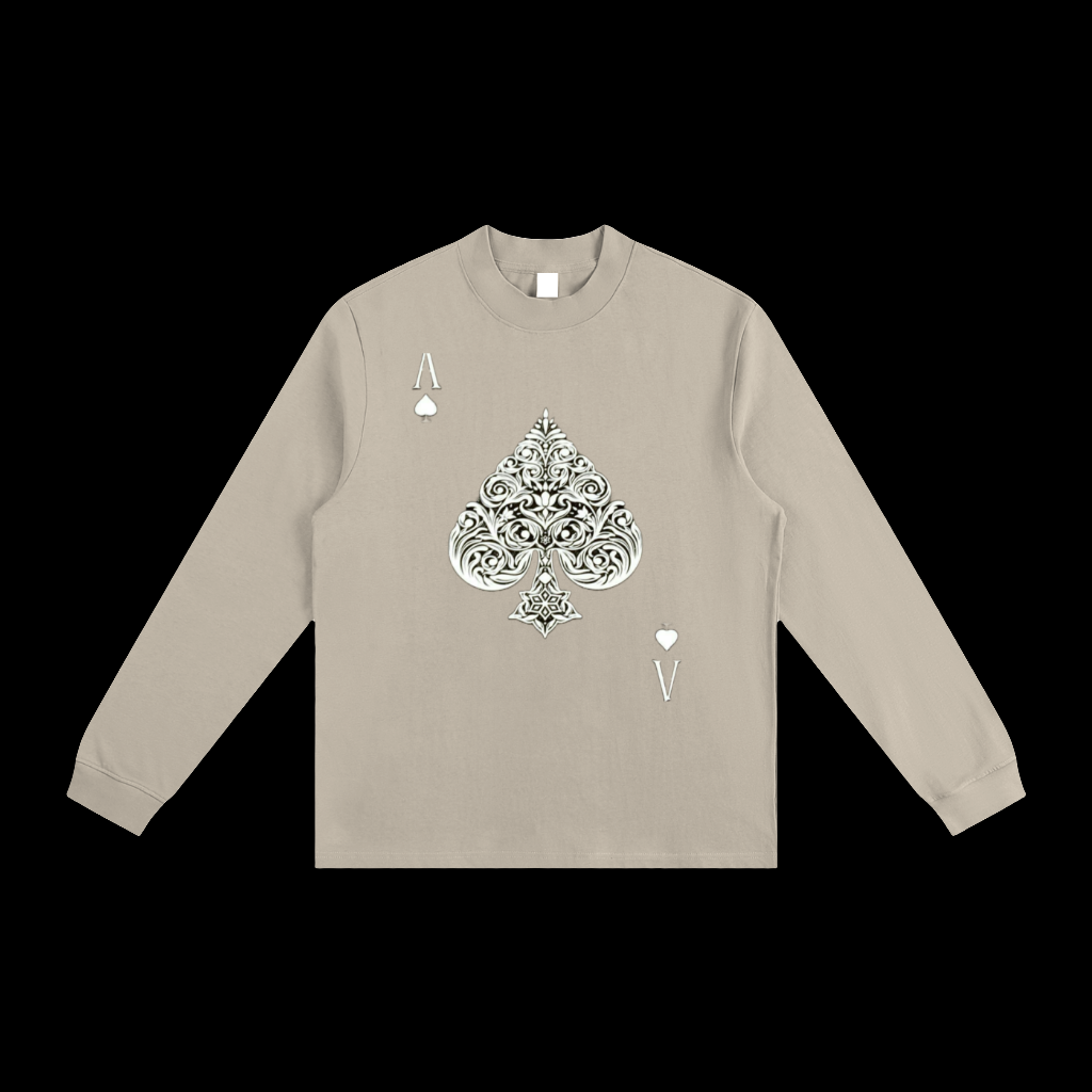Aces  Non-Shrink Mock Neck Sweatshirt