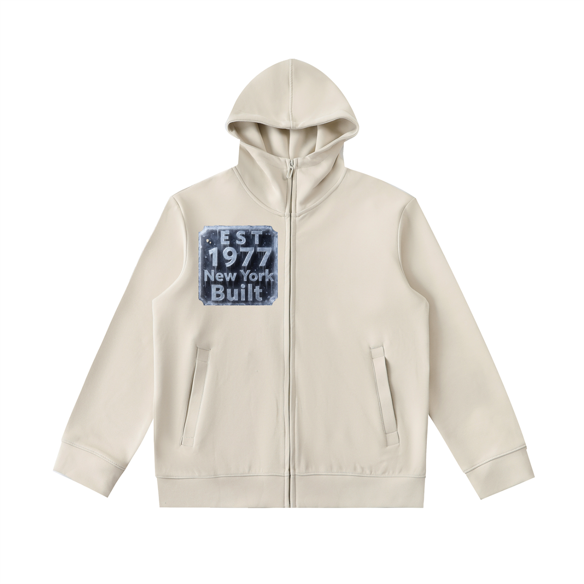 NY Built  Ice Storm Essential Heavyweight High Neck  Zip-Up Hoodie