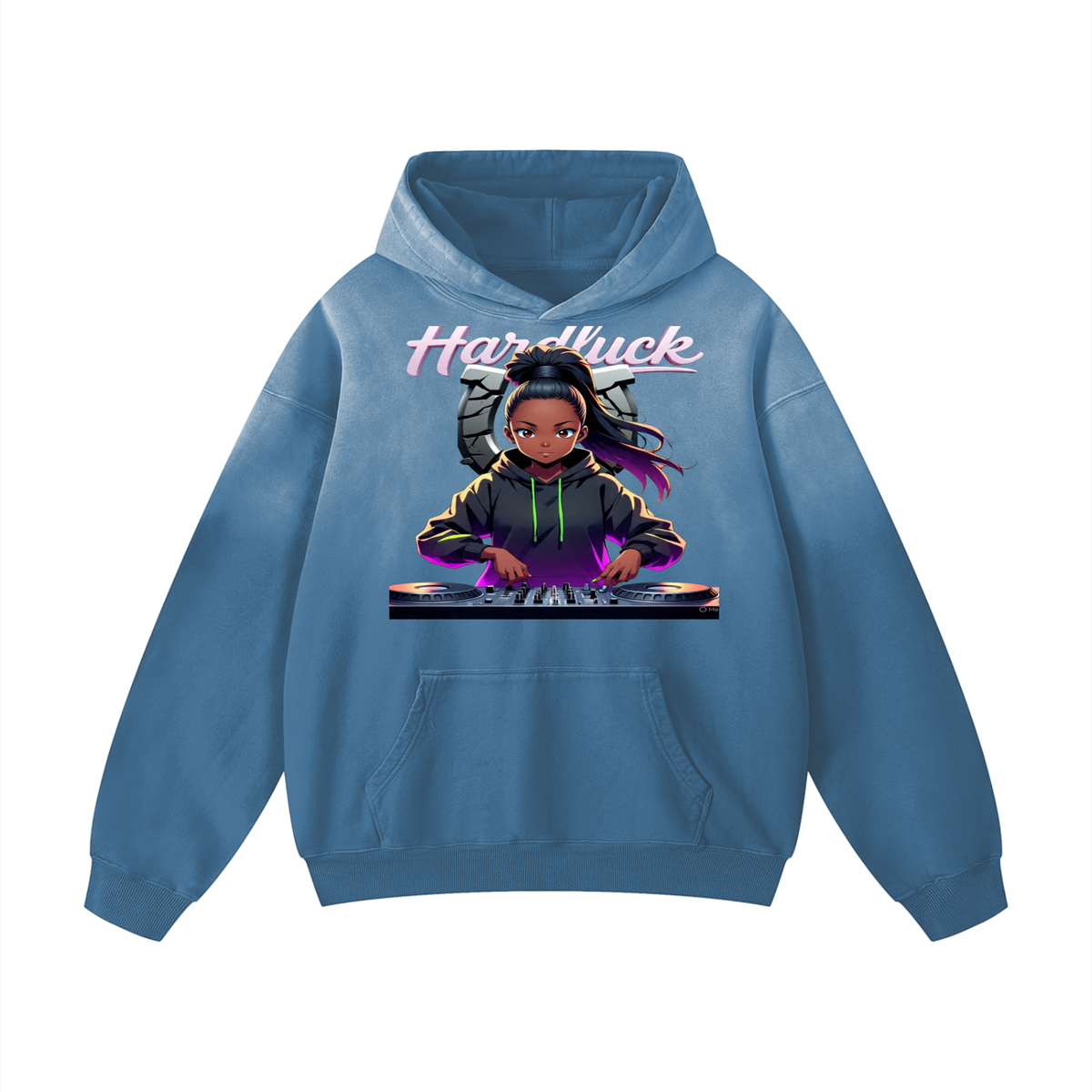 Lavender Virgo Heavyweight Sunfade Oversized Hoodie
