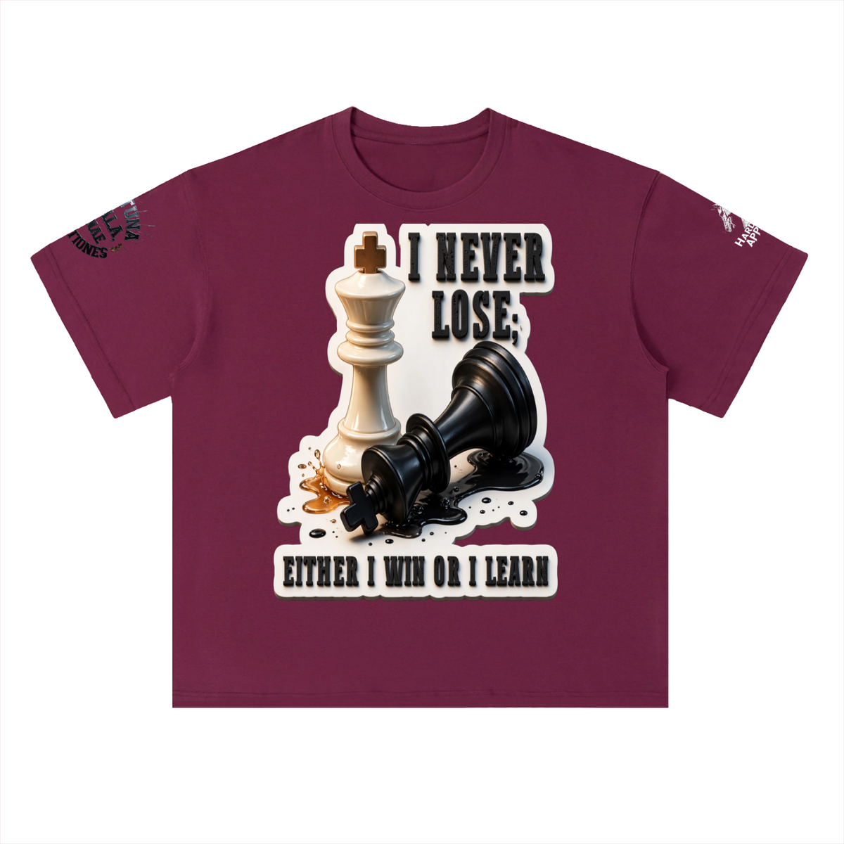 The last Move  Drop Shoulder Cotton T-Shirt