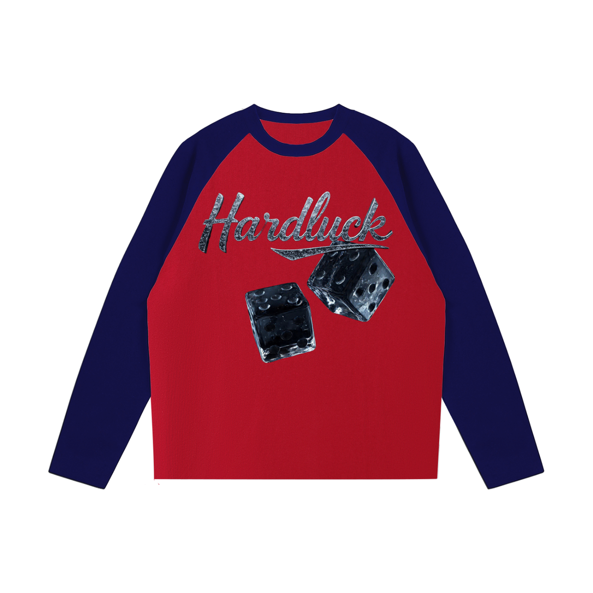 Black Ice Roll the D-Ice Color Blocked Raglan Long Sleeve T-Shirt