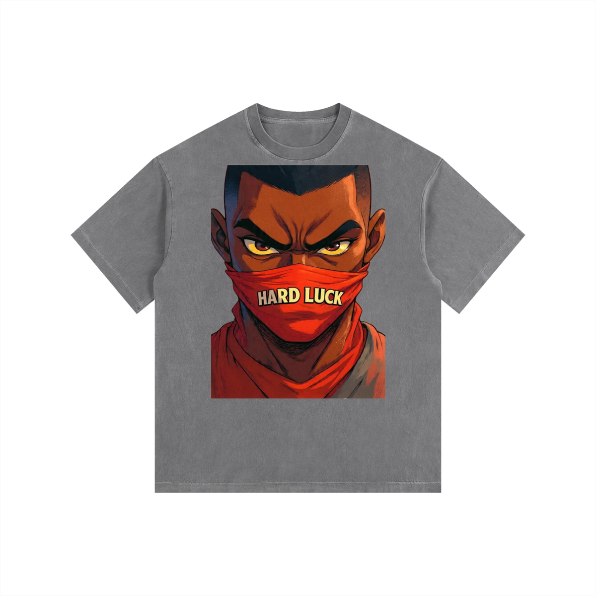 Masked Pressures Vintage Washed Oversized Cotton T-Shirt