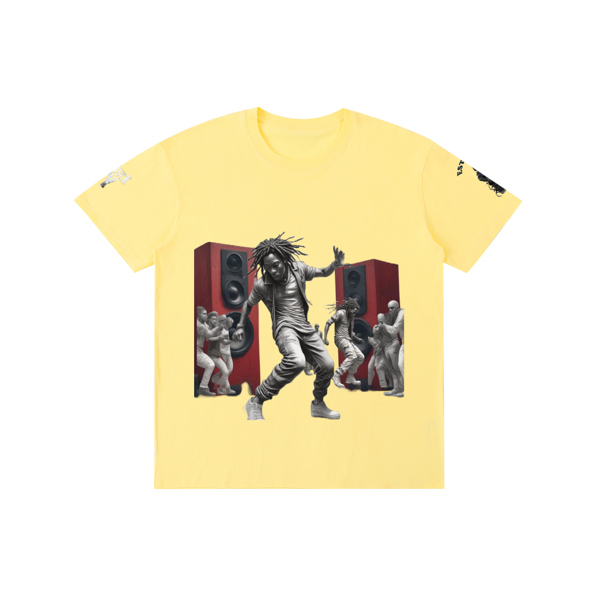 B-Boy in Motion Tee | Premium Hip-Hop Graphic T-Shirt | Hard Luck Apparel