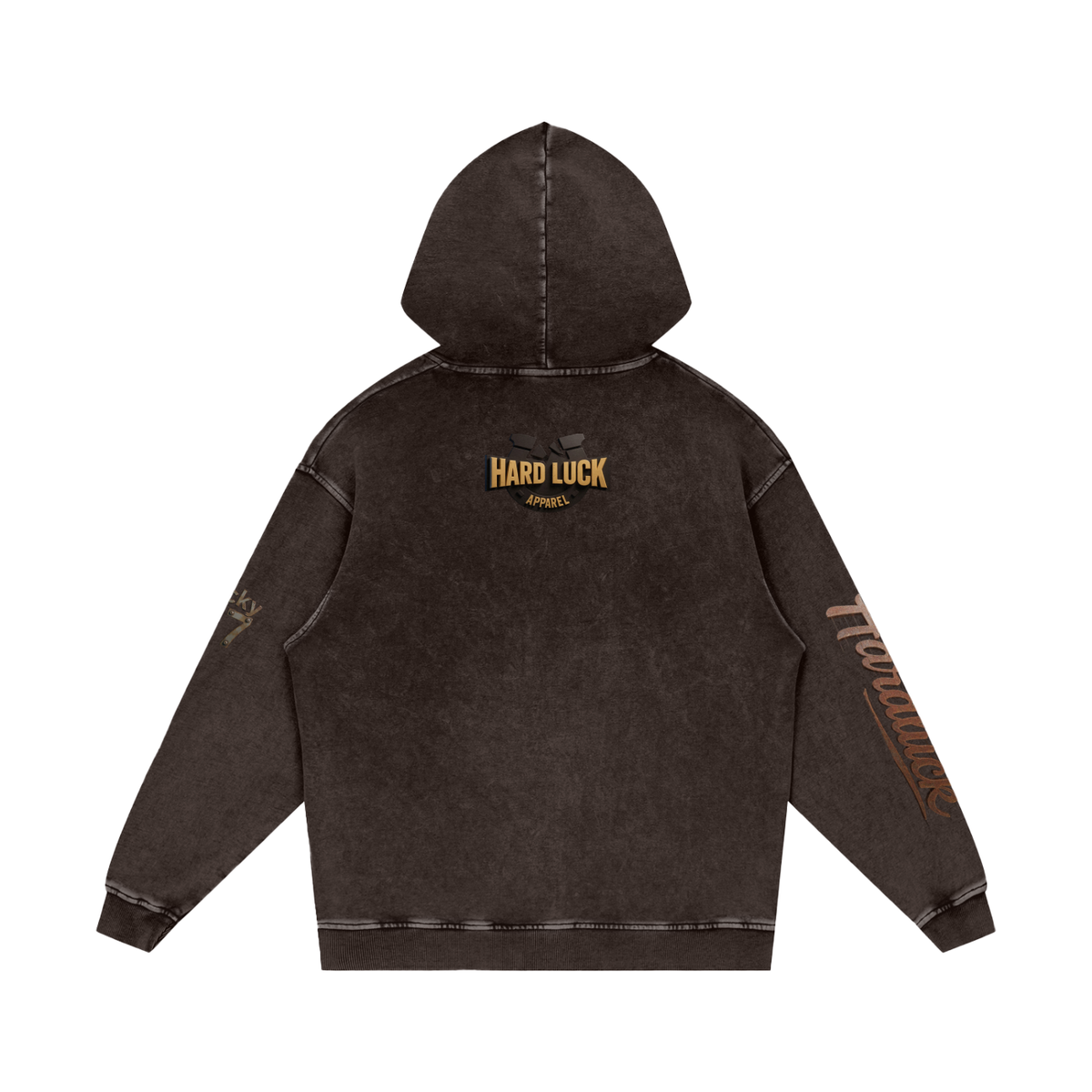 Snow Washed Loose Cotton Hoodie