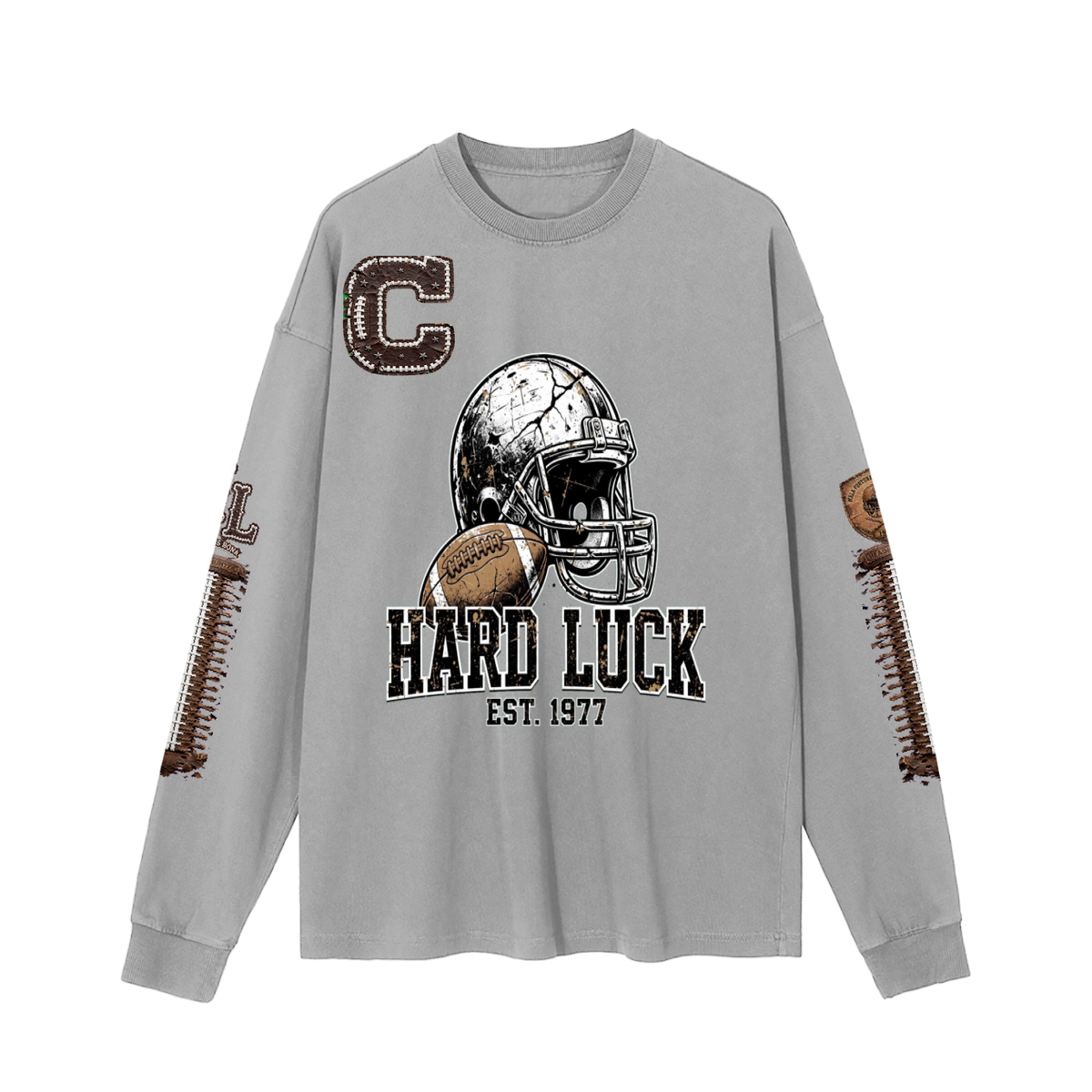 Hard Luck Apparel - Gridiron Gut Check Headhunter 77 Captain Long Sleeve Tee