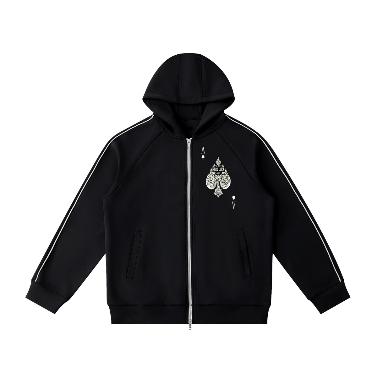 Hard Luck Apparel- Uptown Ace  Heavyweight Full Zip Hoodie