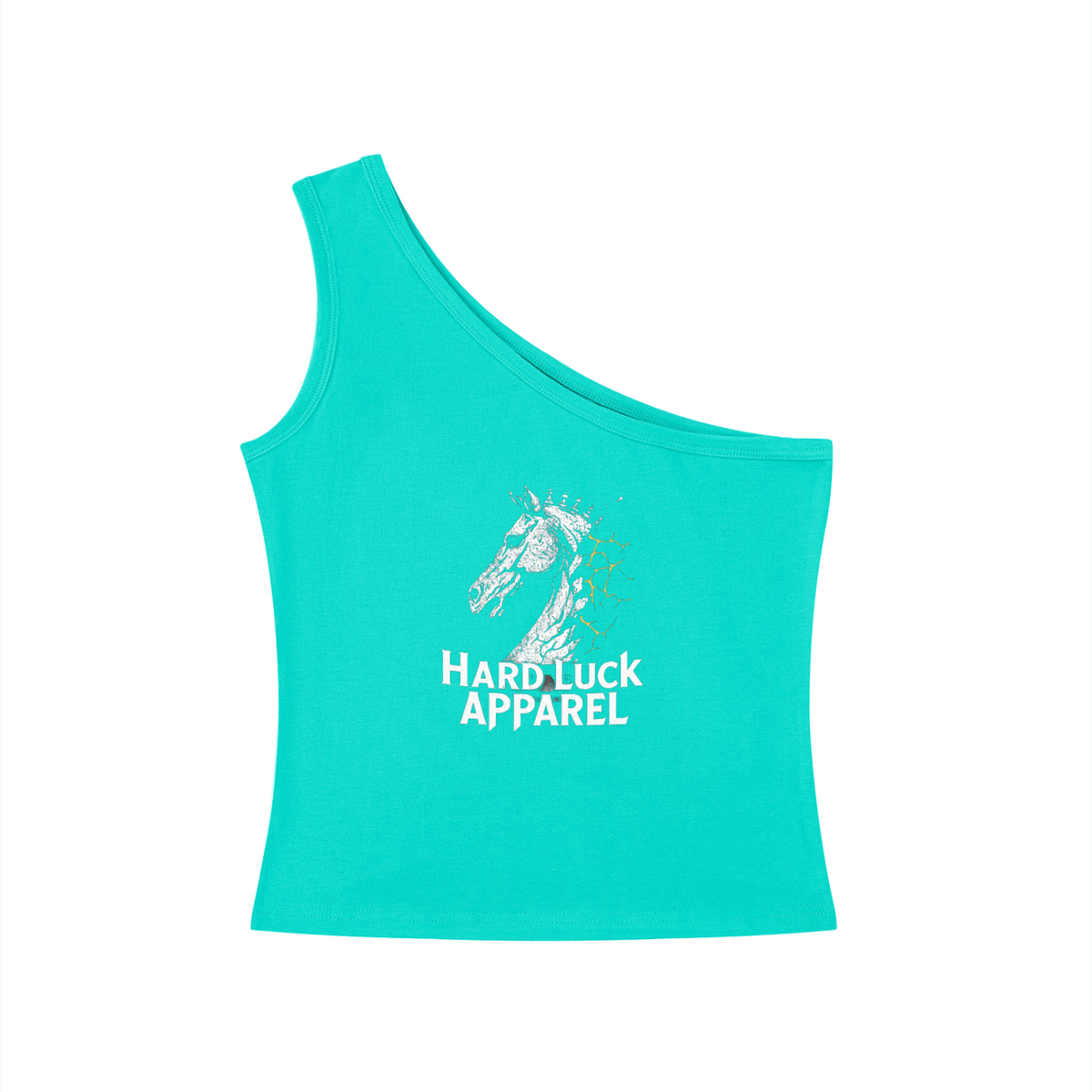 The Last Move One-Shoulder Crop Tank Top | Hard Luck Apparel