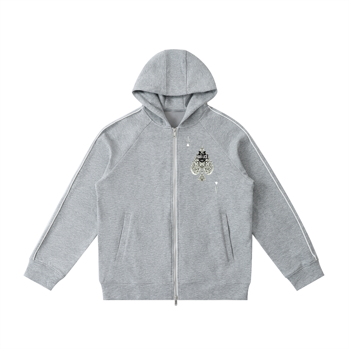Hard Luck Apparel- Uptown Ace  Heavyweight Full Zip Hoodie
