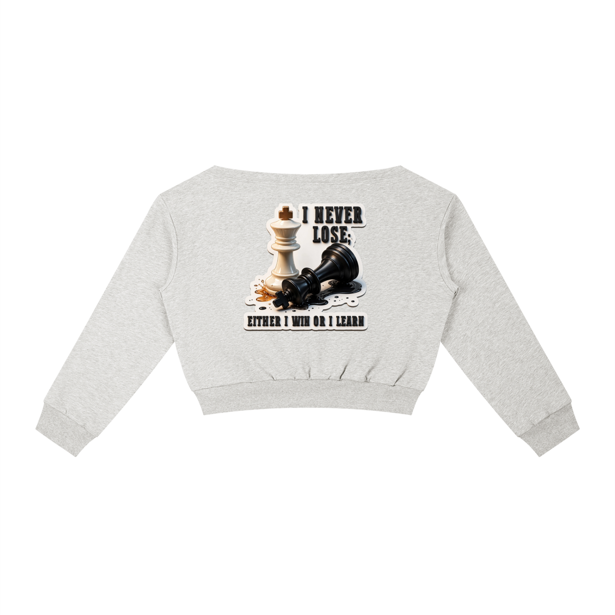 The Last Move Off-the-Shoulder Sweatshirt | Women's Streetwear Pullover | Hard Luck Apparel