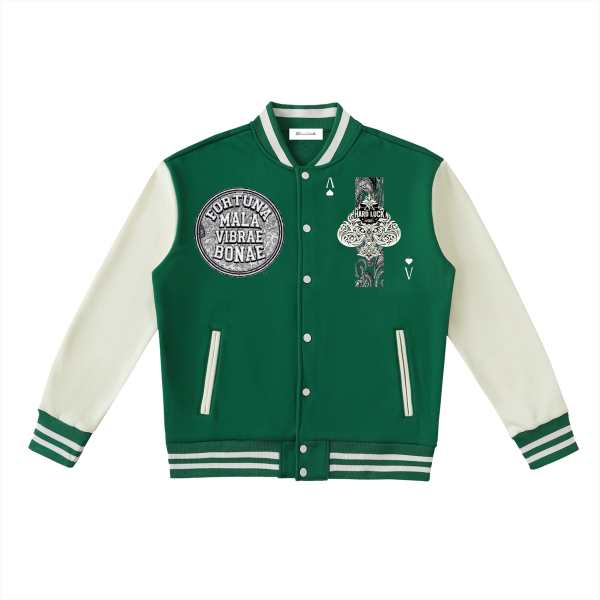 Noir refined Uptown Ace Two Tone Varsity  Jacket