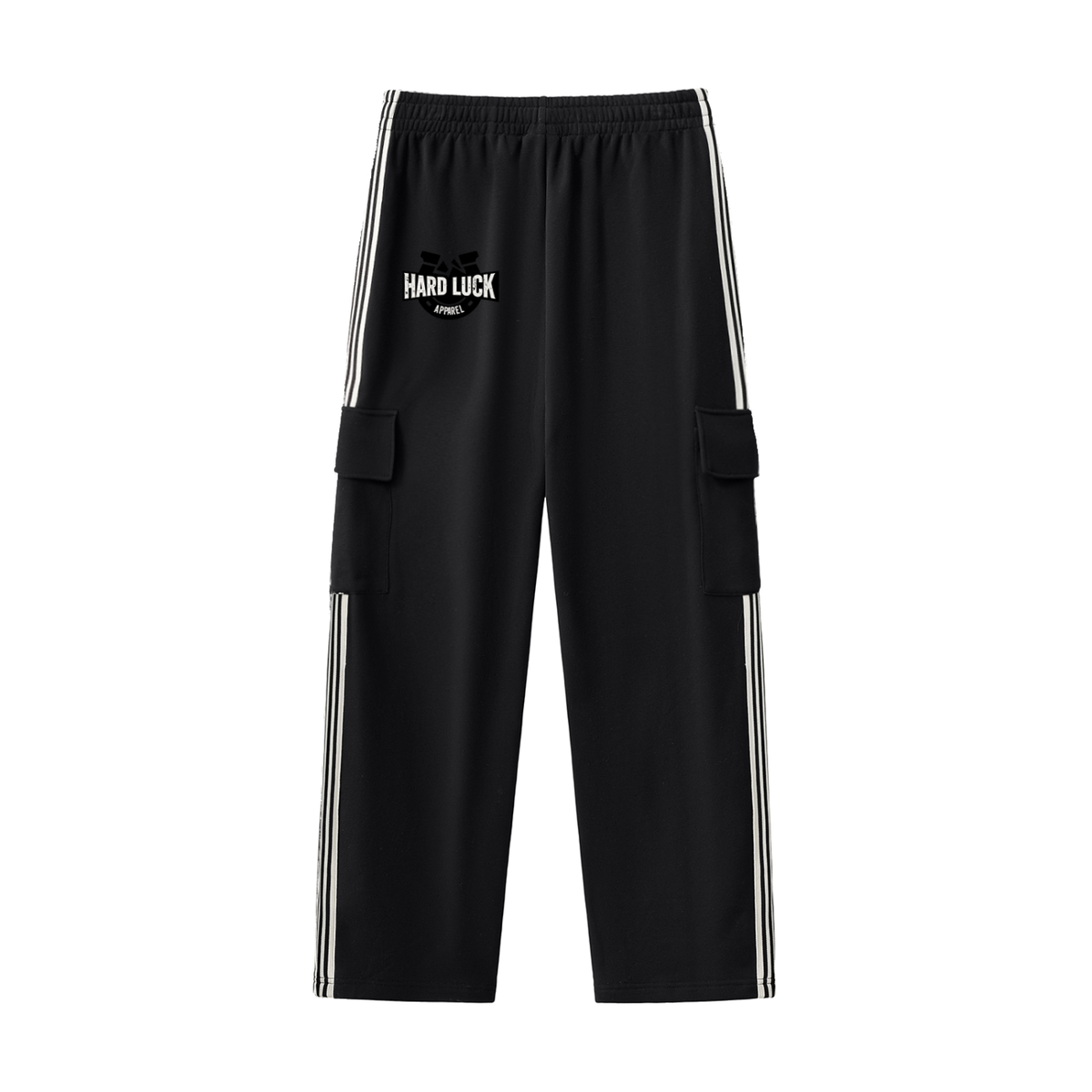 Bad  luck Good vibes  Side Stripe Straight-Leg Pants
