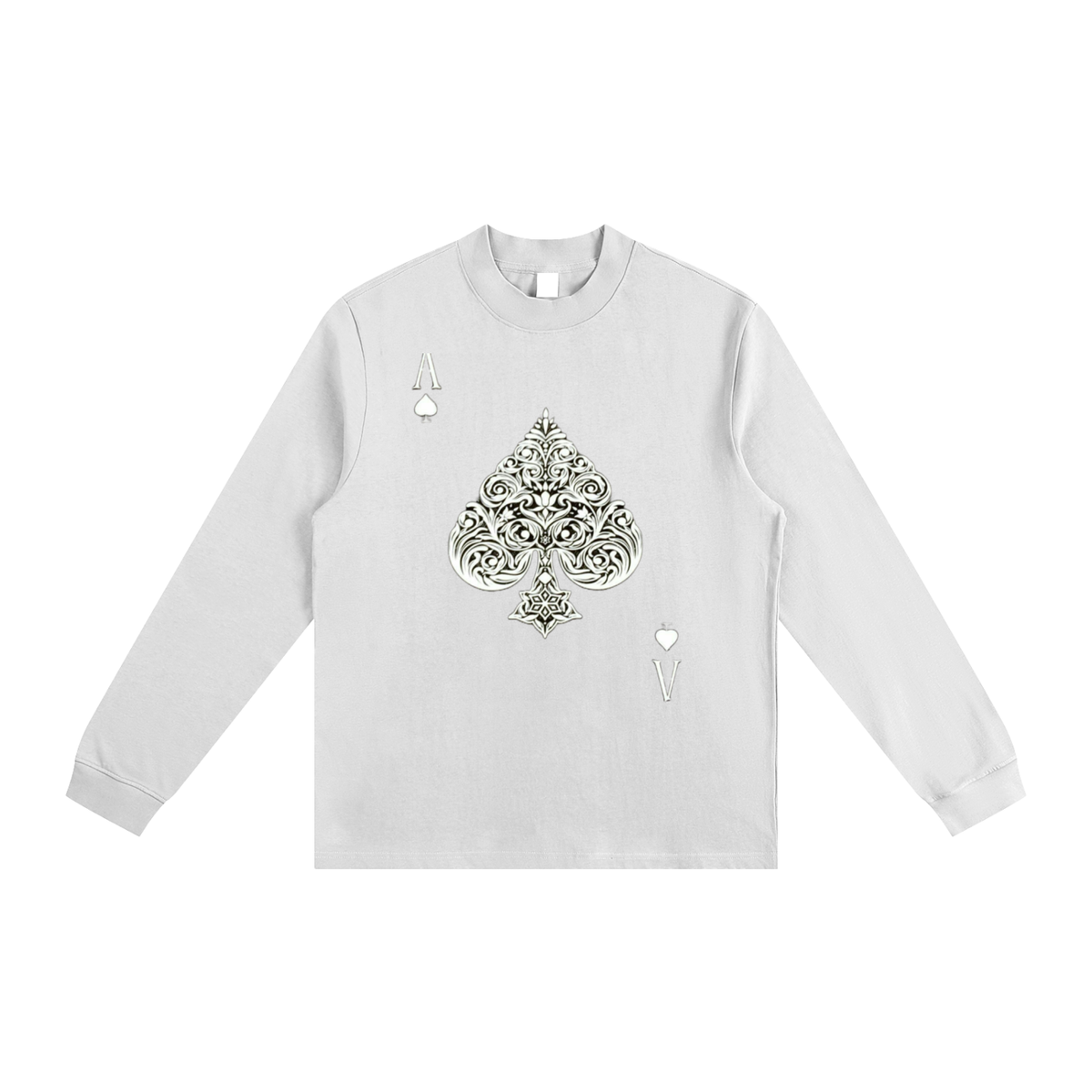 Aces  Non-Shrink Mock Neck Sweatshirt