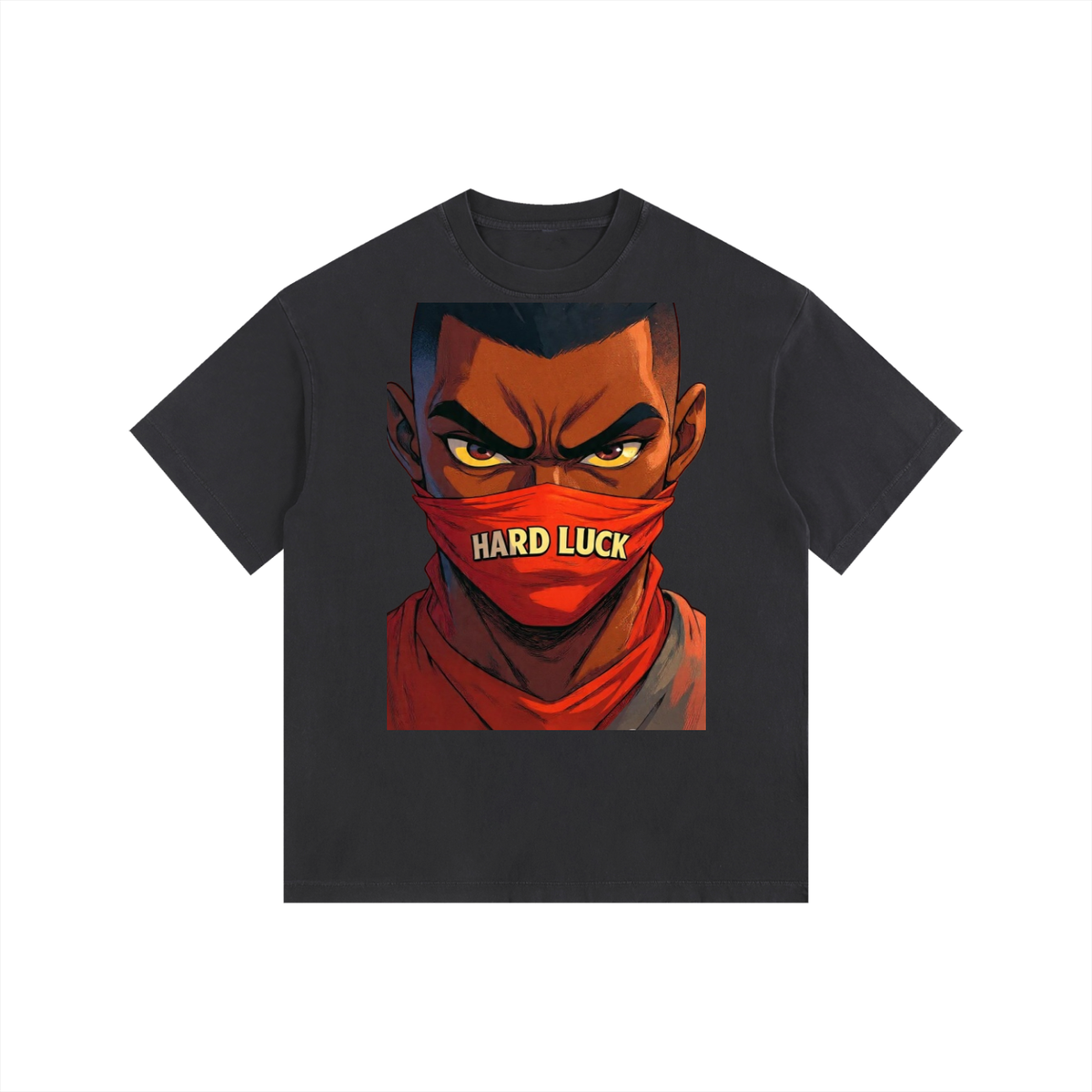 Masked Pressures Vintage Washed Oversized Cotton T-Shirt