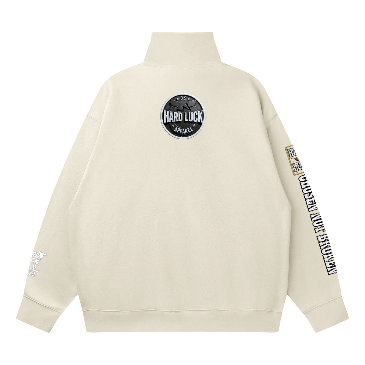 Hard Luck Apparel - Black Sheep Quarter Zip Sweatshirt | Chosen Not Broken Drop Shoulder Pullover