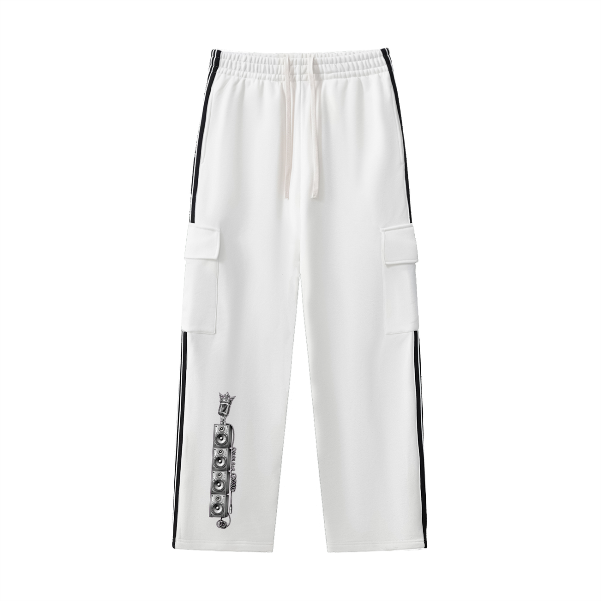 Solid Wall of Sound Side Stripe Straight Leg Pants | Hard Luck Apparel Streetwear