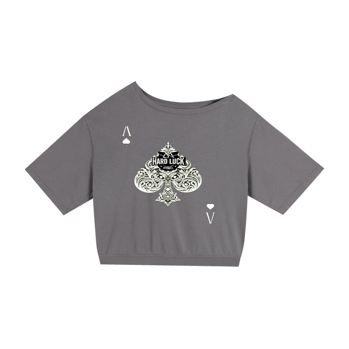 Uptown Ace Asymmetric Shoulder Oversized Cotton T-Shirt
