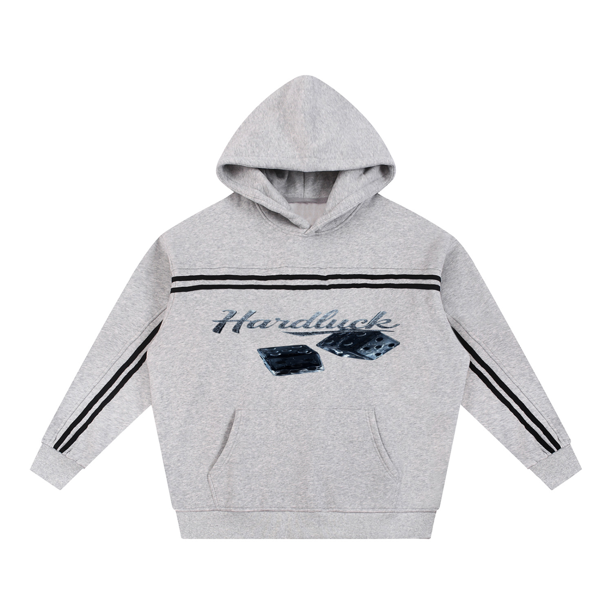 Black Ice  Roll The D- ice. Sun Fade Contrast Tape Fleece Hoodie