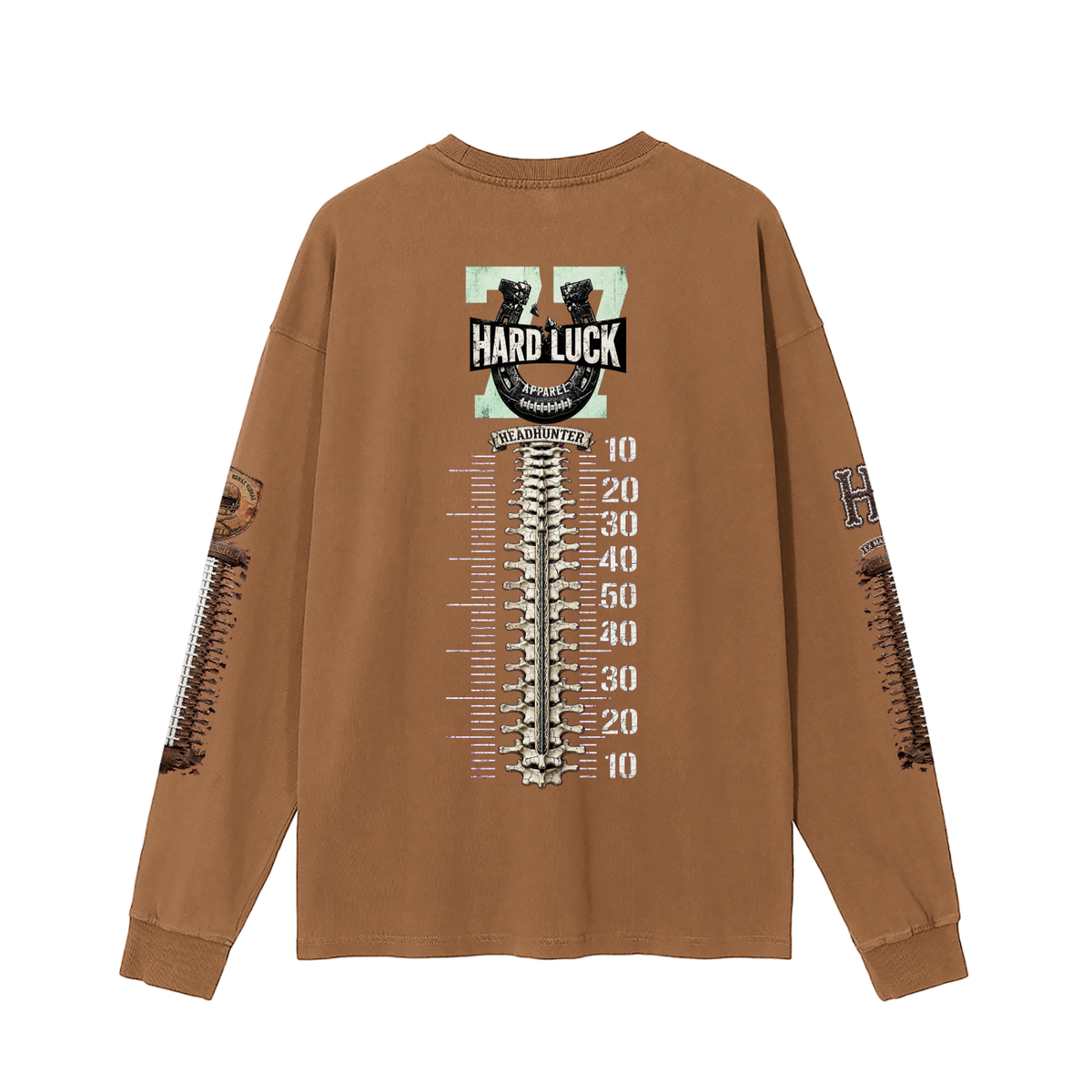 Hard Luck Apparel - Gridiron Gut Check Headhunter 77 Captain Long Sleeve Tee