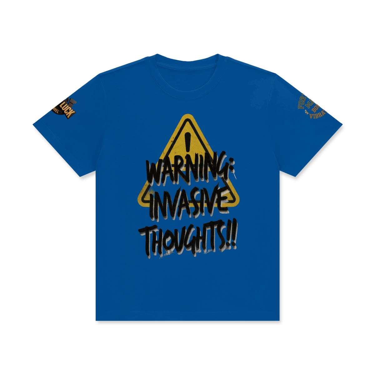 invasive  thoughts  Classic Crew Neck Cotton T-Shirt