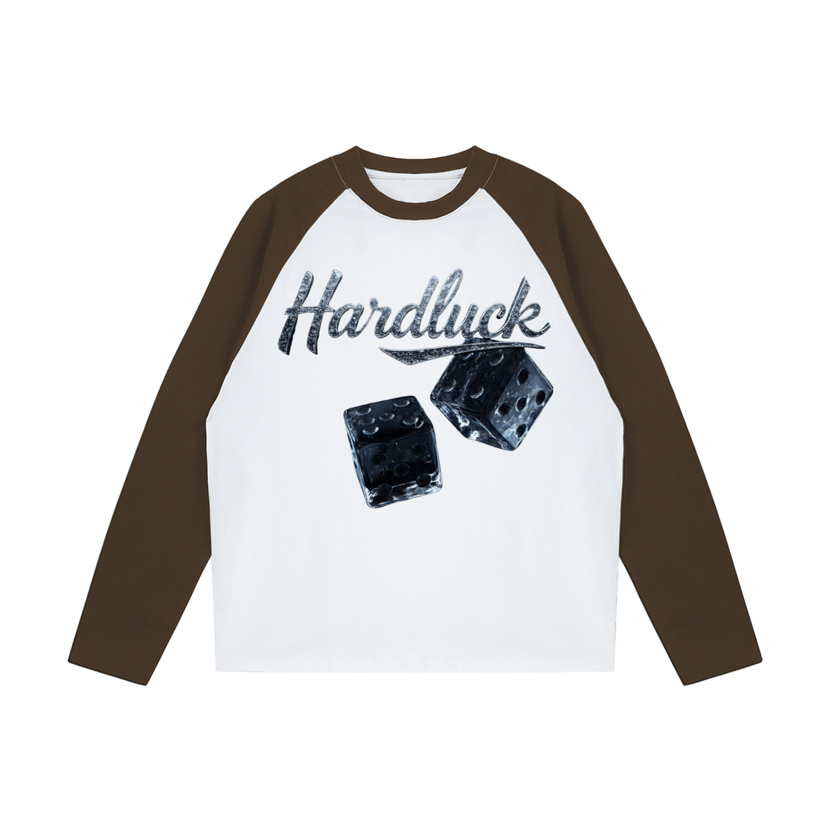Black Ice Roll the D-Ice Color Blocked Raglan Long Sleeve T-Shirt