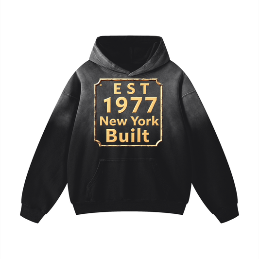 New York Built Heavyweight Sunfade Oversized Hoodie