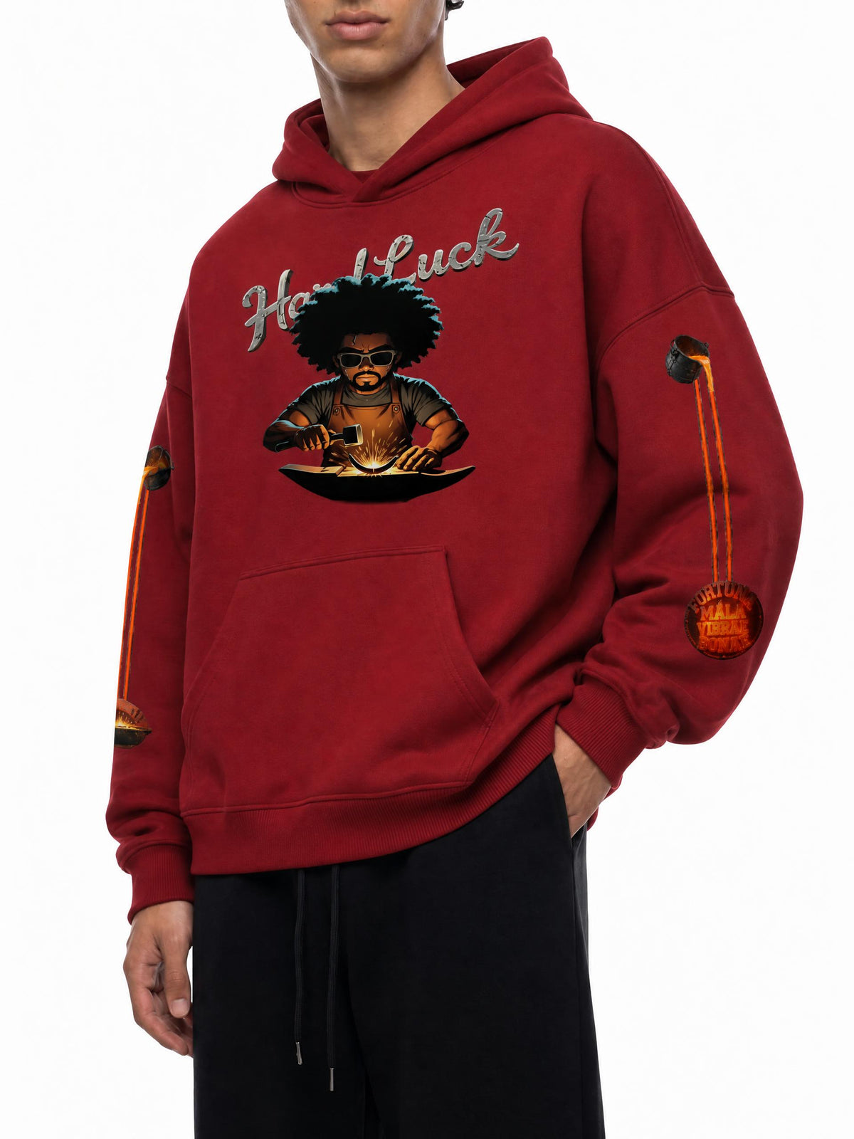 Blacksmith Forged 2.0 Hoodie | Heavyweight Streetwear Pullover | Hard Luck Apparel