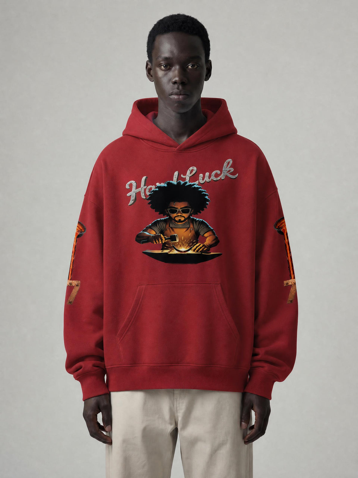 Blacksmith Forged 2.0 Hoodie | Heavyweight Streetwear Pullover | Hard Luck Apparel